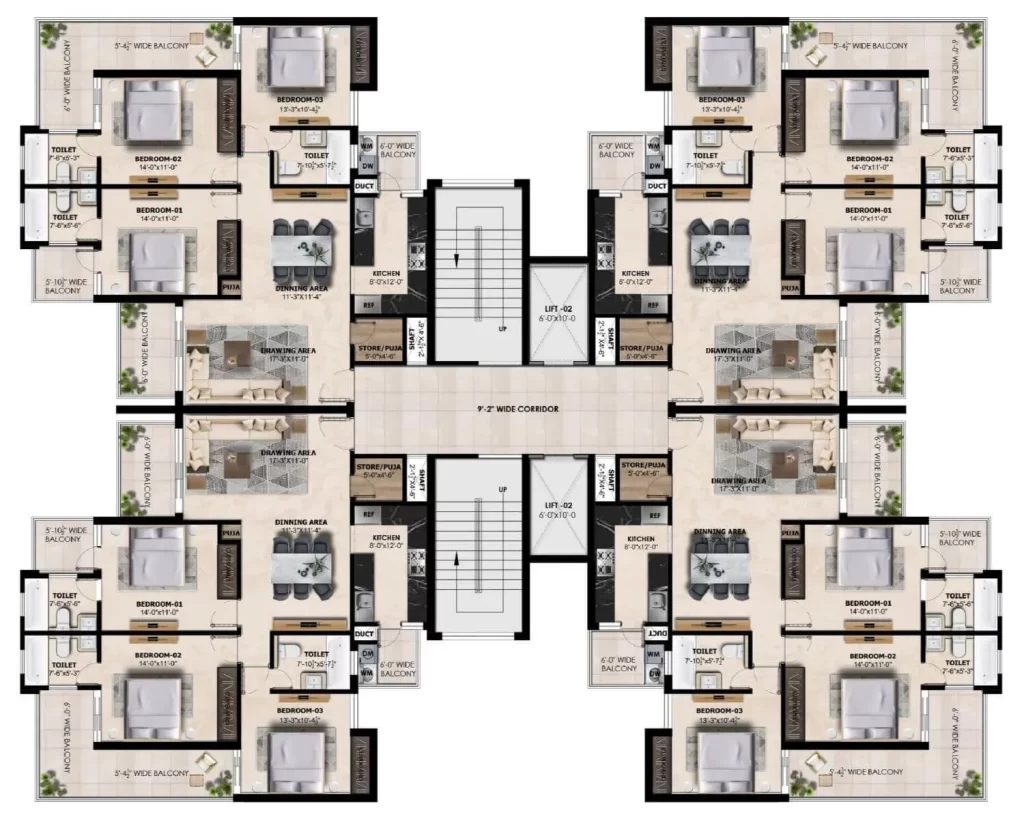 Atlantis Grand 3 bhk for sale